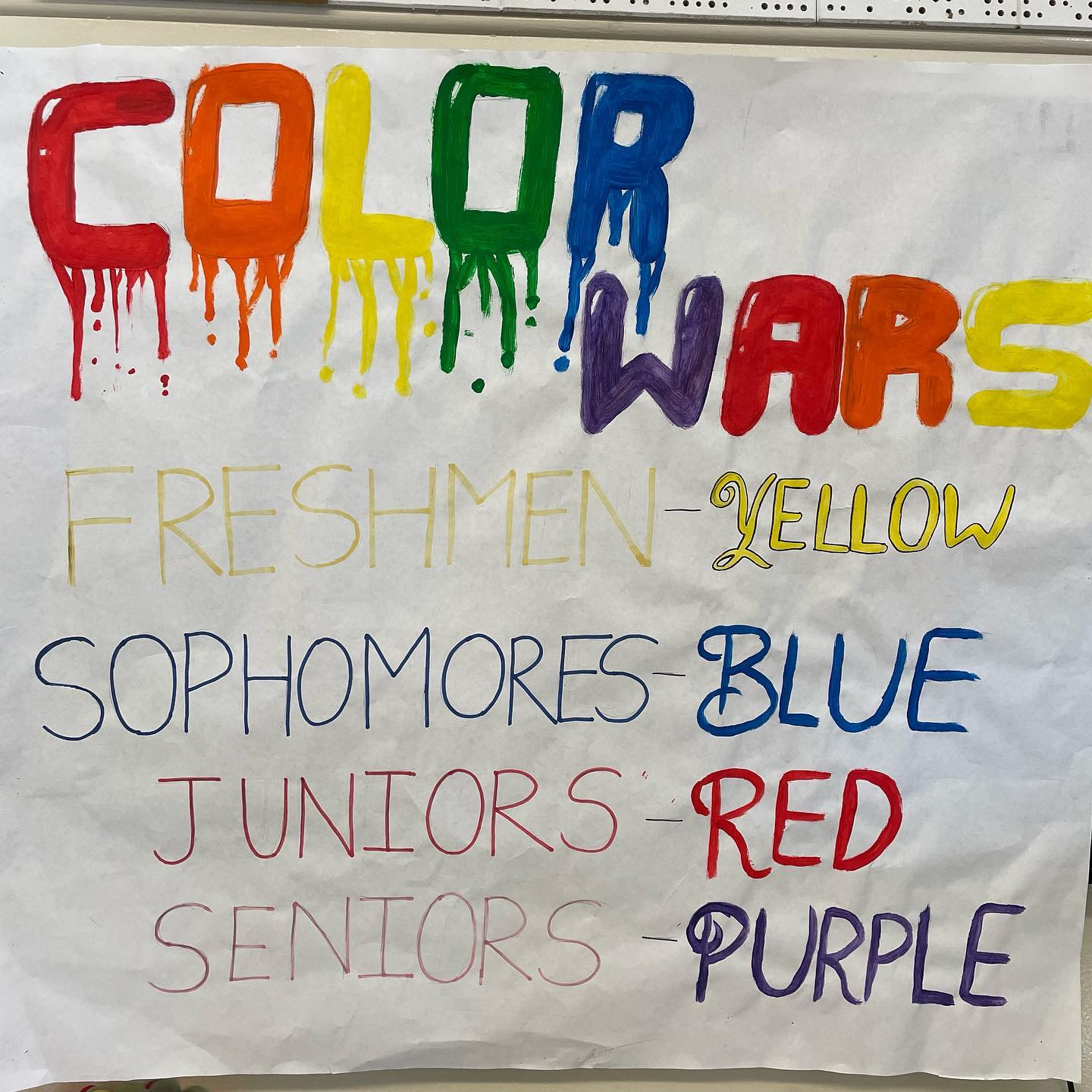 Attention Sharks! This Friday is Class Color War Day. Make sure to show your spirit!...